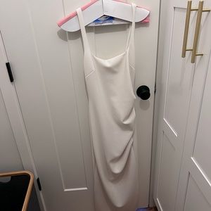 Because and bridge Karina Tuck Midi white au 10